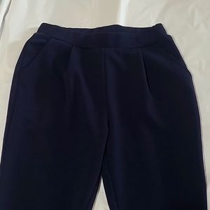 SHEIN Navy Blue High-Rise Slant Pocket Tapered Pants Size 6 (M)